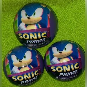 SONIC PRIME MYSTERY FIGURES (Netflix)-LOT OF 3.